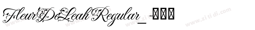 FleurDeLeah Regular_字体转换
